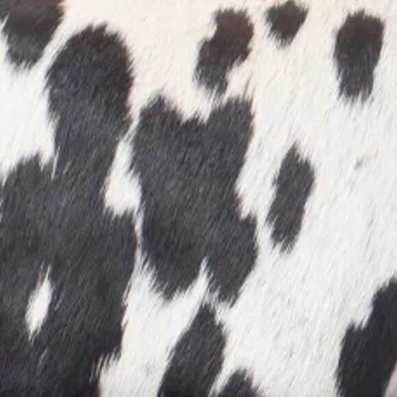 Myra Bag Cotton, Hair On Leather & Canvas "Blue Corals" Small Crossbody Bag New - Picture 5 of 9